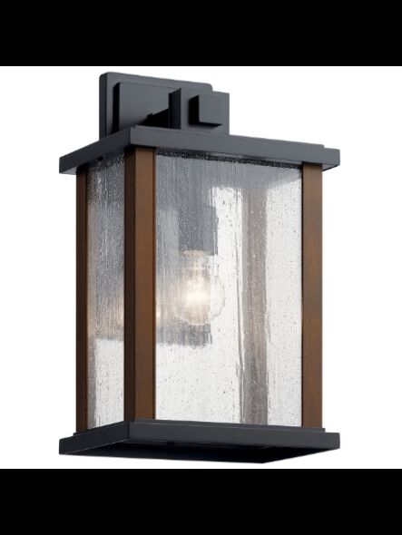 Kichler 59018BK 1-Light Black 150W Outdoor Wall Light
