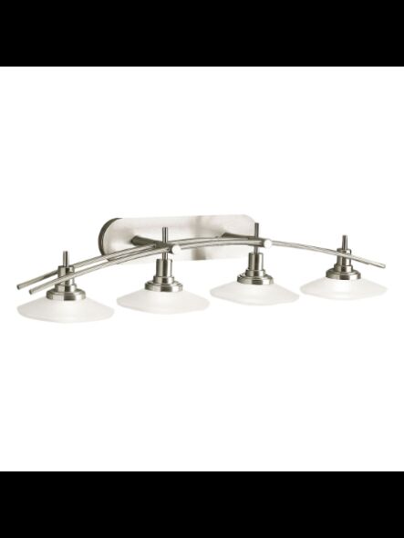 Kichler 6464NI 4-Lights Brushed Nickel 100W Vanity Light