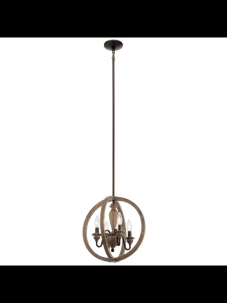 Kichler 82271 4-Lights Olde Bronze 60W Pendant
