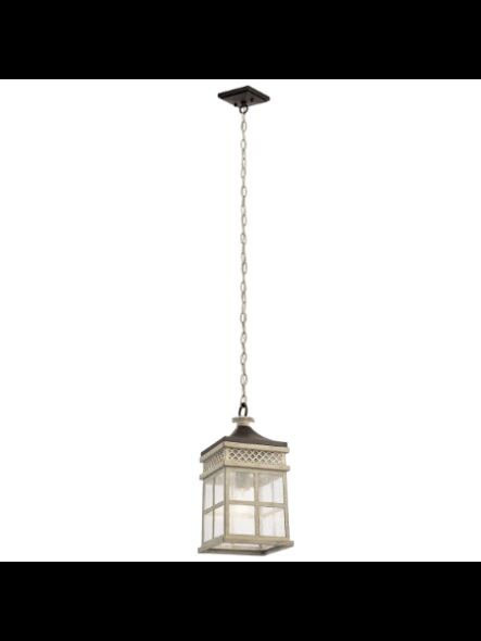 Kichler 82293 1-Light Distressed Antique White 60W Mini Pendant