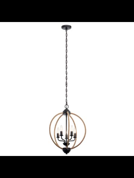 Kichler 82296 5-Lights Olde Bronze 60W Mini Chandelier