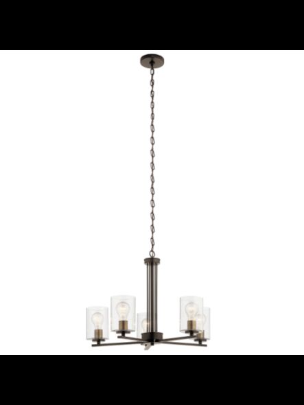 Kichler 82315 5-Lights Olde Bronze 60W 1-Tier Chandelier