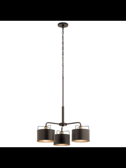 Kichler 82322 3-Lights Olde Bronze 60W 1-Tier Chandelier