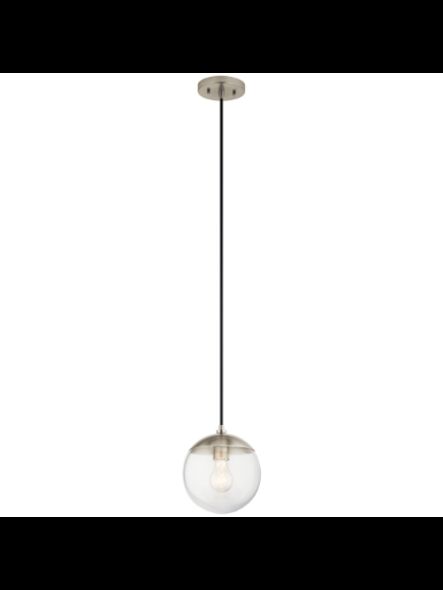 Kichler 82327 1-Light Brushed Nickel 60W Mini Pendant
