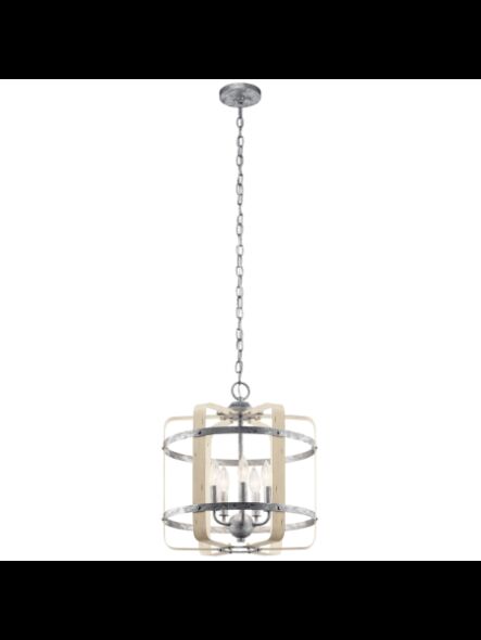 Kichler 82344 5-Lights Galvanized Steel 60W Foyer Pendant