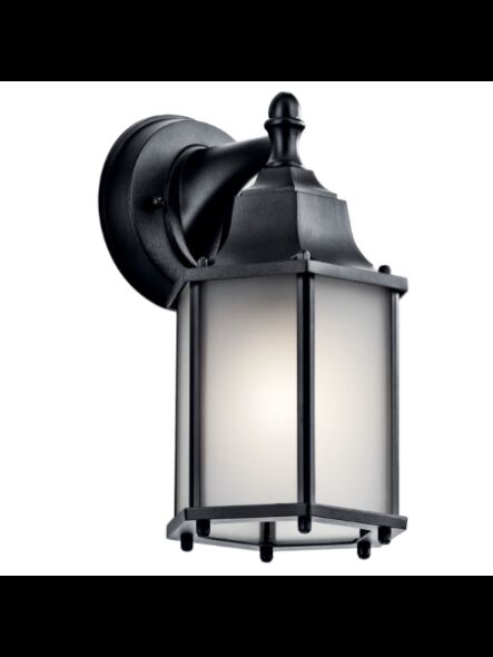 Kichler 9774BKS 1-Light Black 60W Outdoor Wall Light
