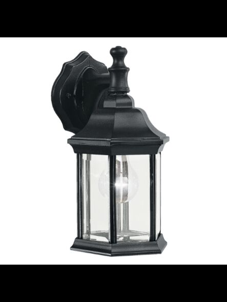 Kichler 9776BK 1-Light Black 100W Outdoor Wall Light