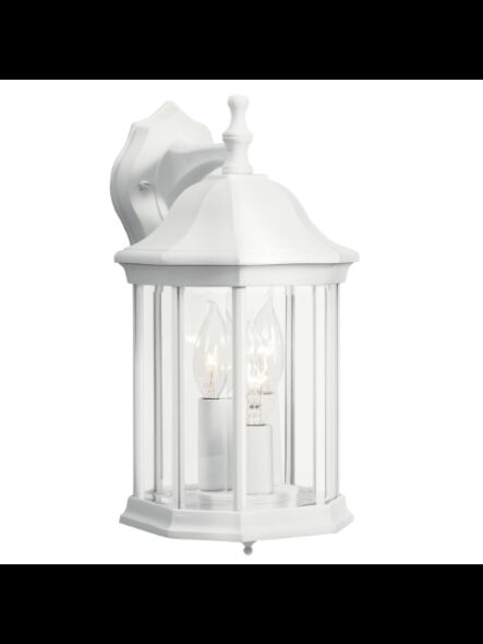 Kichler 9777WH 3-Lights White 60W Outdoor Wall Light