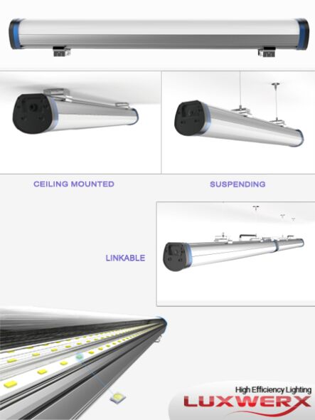 Luxwerx LUXT2G1200 Superpower 4-feet 80W Linear LED Light