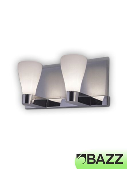 bazz bagno 2-light textured glass wall light m1902w