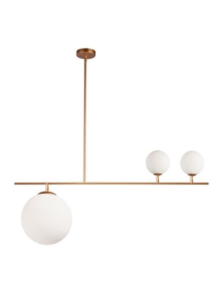 Modern and unique gold pendant light by Dainolite Canada