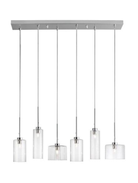 Modern LED horizontal pendant light by Dainolite Limited for stylish interior lighting