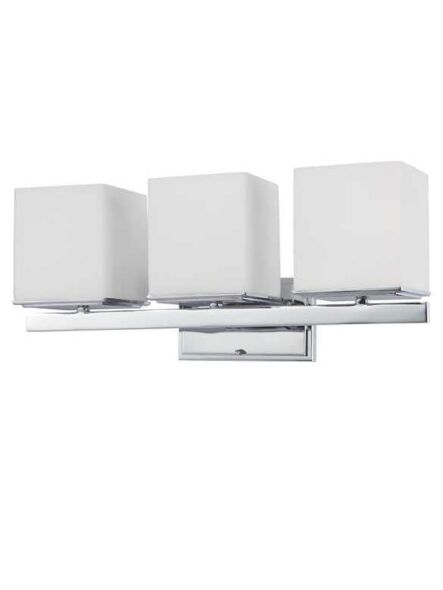 Nuvo Lighting 60-4083 Bento 3-Lights Polished Chrome Vanity Light