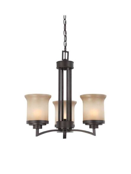 Nuvo Lighting Harmony 60-4124 3-Light Dark Chocolate Bronze Chandelier