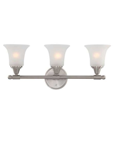Nuvo Lighting 60-4143 Surrey 3-Lights Brushed Nickel Vanity Light