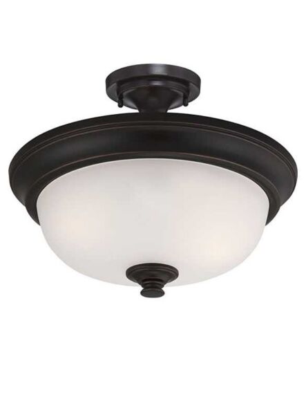 Nuvo Lighting Elizabeth 60-5700 2-Light Sudbury Bronze Ceiling Flush Mount Light