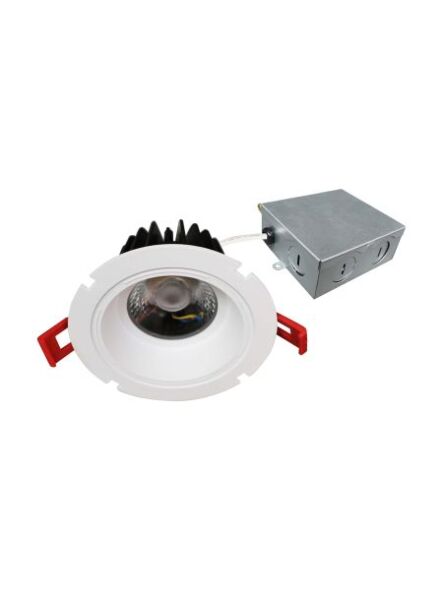 Ortech Slim-Rg4-5CCT 15W 4" White LED Slim Regress Downlight CCT Selectable (3 Prongs)