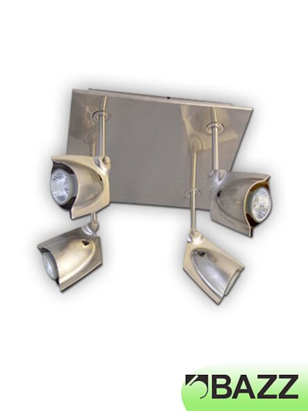 bazz accent 4-light chrome multidirectionnal spots fixture pr4004ch
