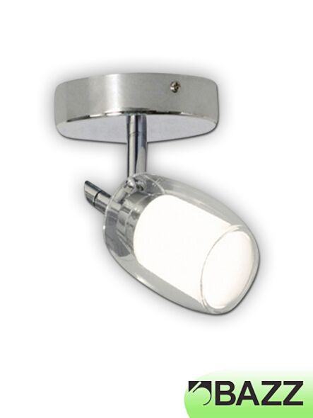 bazz accent 1-light chrome multidirectionnal spot fixture model 2 px7151ch