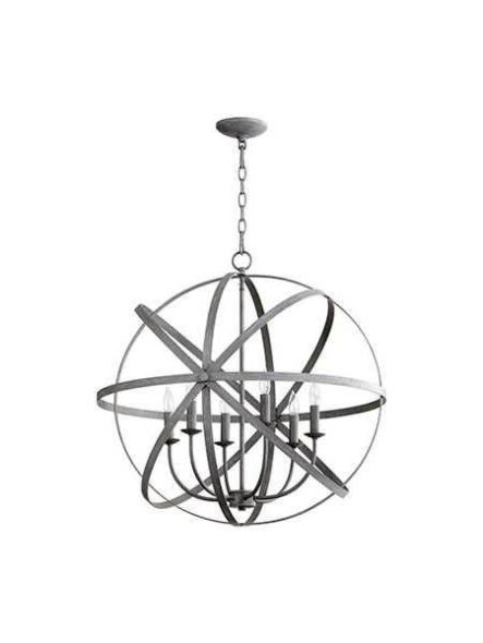Quorum Lighting Celeste Series 6009-6-17 Zinc Chandelier