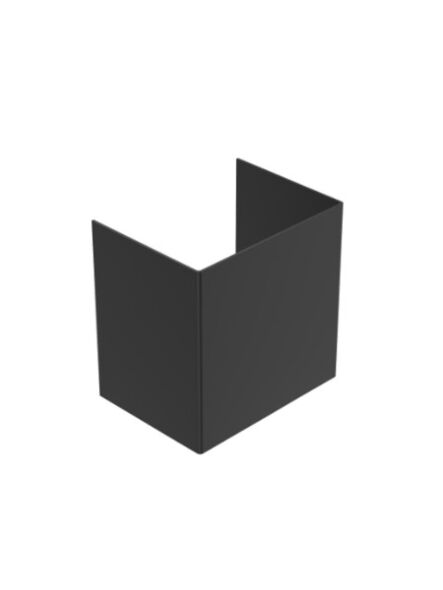Modern flush mount in matte black finish by Canarm lighting