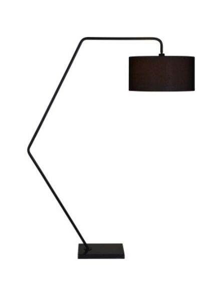 Renwil Canada slim modern floor lamp in matte black finish