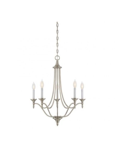 Savoy House lighting modern chandelier in satin nickel finish