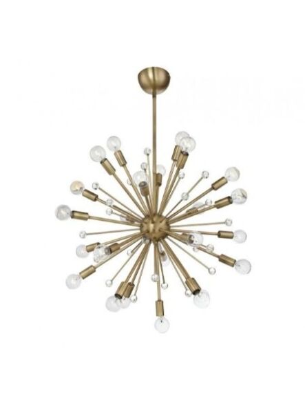 Savoy House modern and unique chandelier in warm brass finish