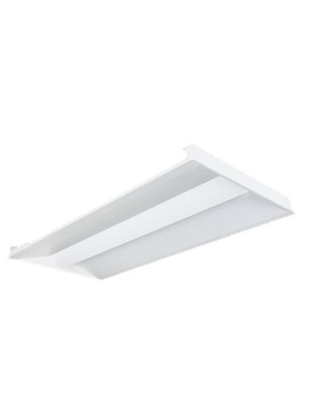 Turolight durable and energy-efficient 2x4 LED troffer in white structure finish