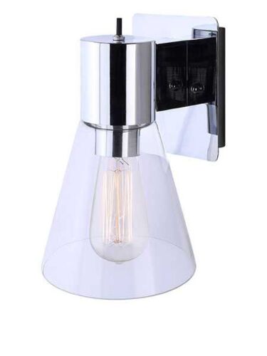 canarm iwf412b01ch 1-light chrome wall light