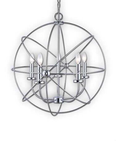 Canarm Sumerside 5 Light Chrome Chandelier ICH282B05CH25 (fixturewshade