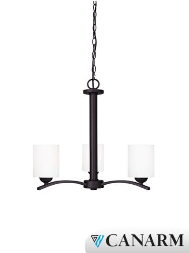 Canarm Hampton ICH370A03ORB-O 3-Lights  Oil Rubbed Bronze Chain Chandelier