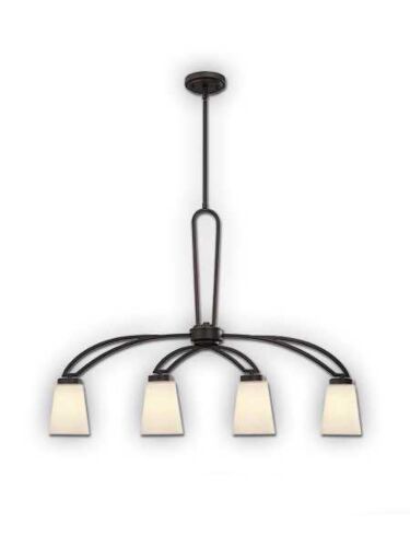 Canarm Somerset 4 Light Oil Rubbed Bronze Chandelier ICH421A04ORB (fixturewshade)