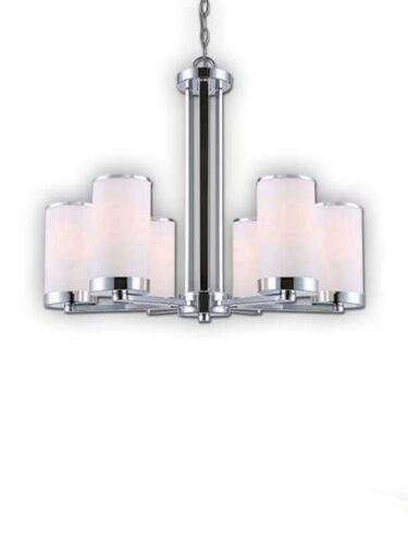 canarm amelia 6 lights chrome chandelier ich511a06ch