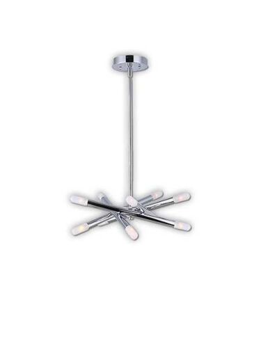 canarm mina 10 lights chrome chandelier ich583a10ch9
