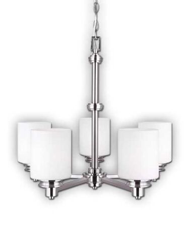 canarm crawford 5 lights brushed nickel chandelier ich625a05bn