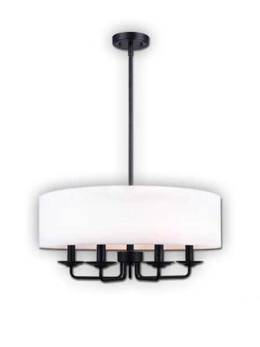 canarm eastbrook 5 lights matte black chandelier ich629a05bk22