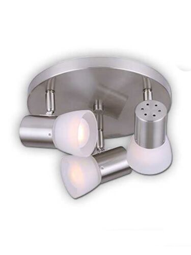 canarm hudson 3 lights brushed nickel fixture icw517a03bn