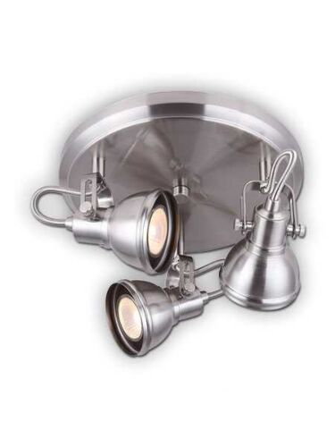 canarm polo 3 lights brushed nickel fixture icw622a03bn10