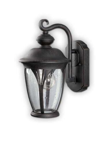 canarm outdoor 1 light burnished bronze wall light iol10294