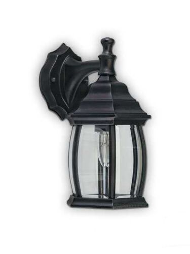 Canarm Outdoor 1 Light Black Wall Light IOL1210 (fixturewshade)