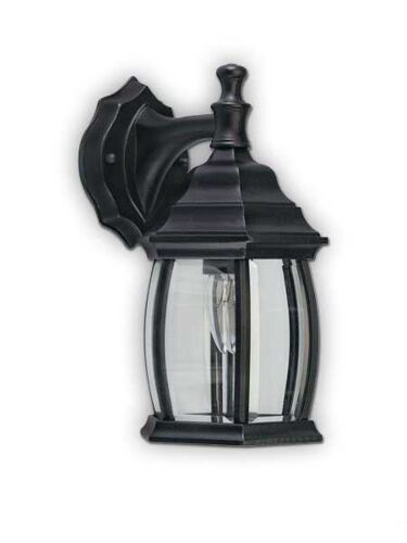canarm outdoor black wall light iol12 bk