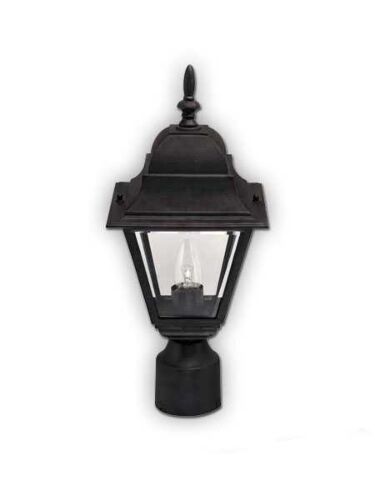 canarm outdoor 1 light black post light iol1312