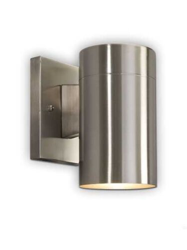 canarm night sky series outdoor wall mount brushed nickel finish iol211bn