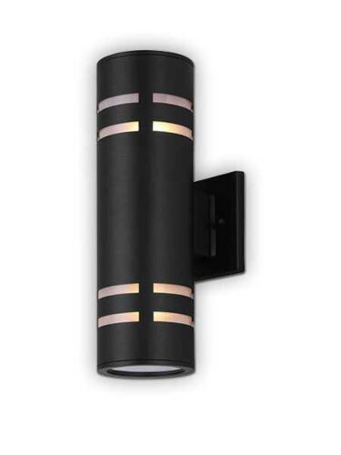 canarm tay black wall light iol256bk