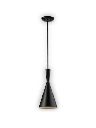Canarm Rocco 1 Light Black painted aluminum Pendant Light IPL183B01BK (fixturewshade)