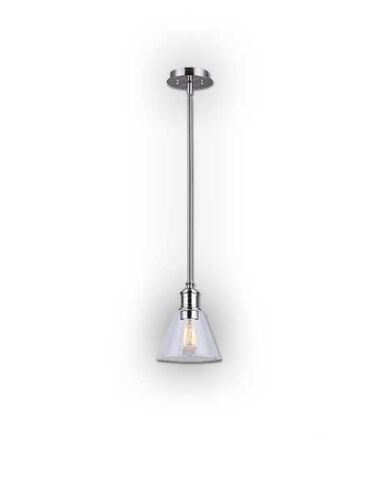 canarm larken 1 light brushed nickel pendant light ipl628a01bn