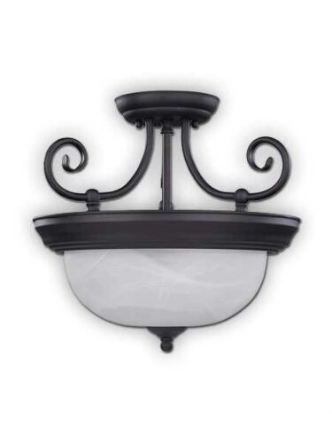 Canarm Julianna 2 Light Oil Rubbed Bronze Semi-Flush ISF20A02ORB (fixturewshade)