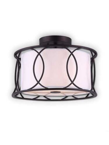 Canarm Monica 2 Light Oil Rubbed Bronze Semi-Flush ISF320A02ORB (fixturewshade)