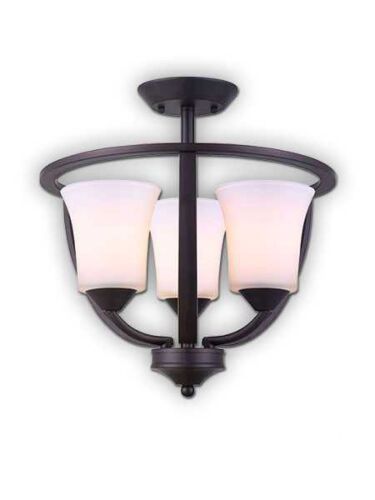 Plafonnier Austin Canarm bronze huilé 3 lumières ISF524A03ORB